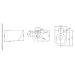 Комплект унитаза BelBagno Uno BB3105CHR/SC с инсталляцией Grohe Rapid SL 38811KF0 с сиденьем Микролифт и Черной матовой клавишей смыва