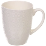 Кружка керамическая 450мл «Белая» цветы