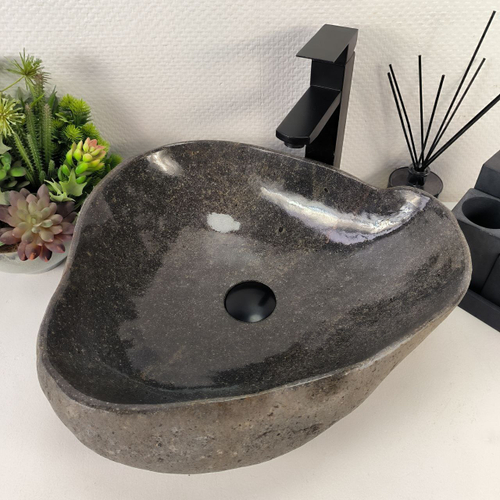 Раковина из речного камня RS-64920 44*43*15 0861