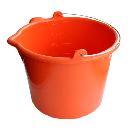 Ведро пластиковое ударопрочное 20л с носиком оранжевый
