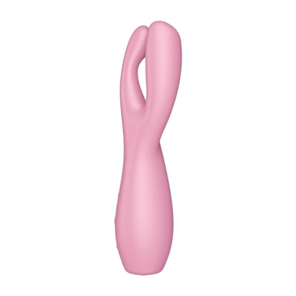Вибромассажер c тремя отростками Satisfyer Threesome 3, розовый