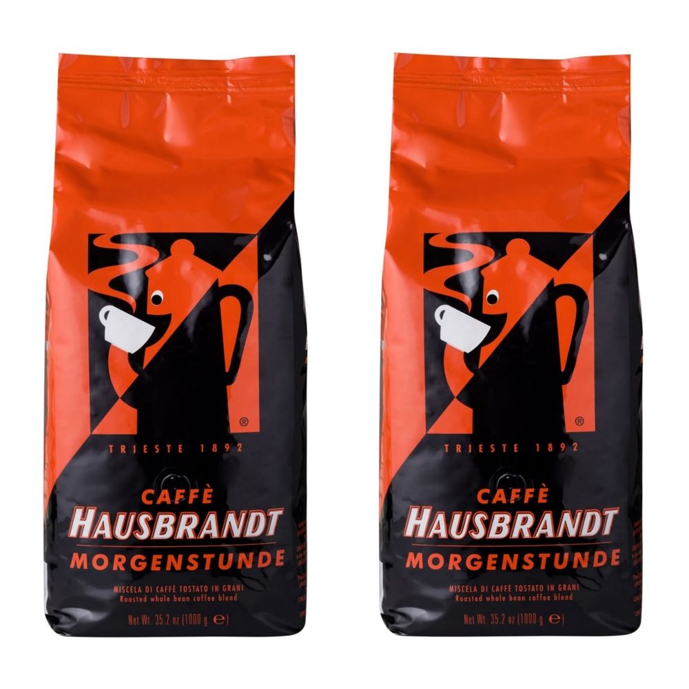 Кофе в зернах Hausbrandt Morgenstunde 1 кг, 2 шт