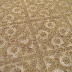 Коврик влаговпитывающий ворсовый 40*60см "Орнамент", коричневый