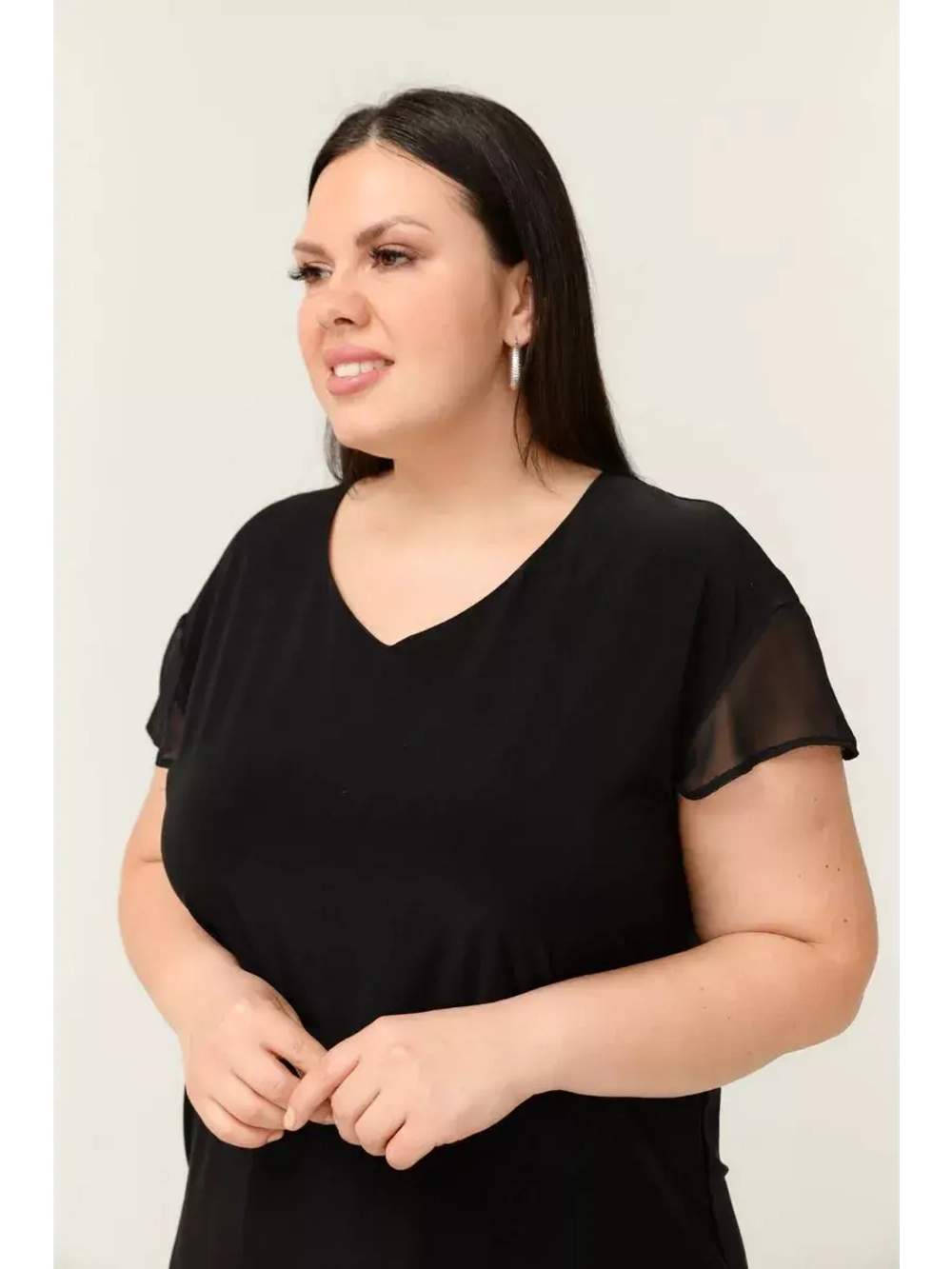 Блузка с шифоном