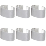 Набор колец для салфеток 6шт «Ампир» 5,5*3см, серебро