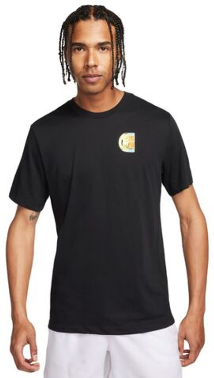 Мужская теннисная футболка Nike Court Dri-Fit T-Shirt Open - black