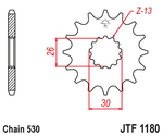 Звезда JTF1180.19RB