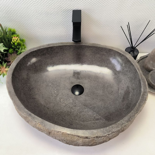 Раковина из речного камня RS-63600 (62*53*16) 0124