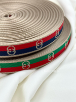 Тесьма Гучч. красно-синяя узкая 2 см жаккард