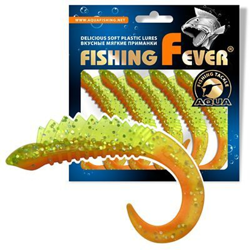 Мягкая приманка твистер FishingFever 6,5cm,2,5g,2 уп по 5 шт