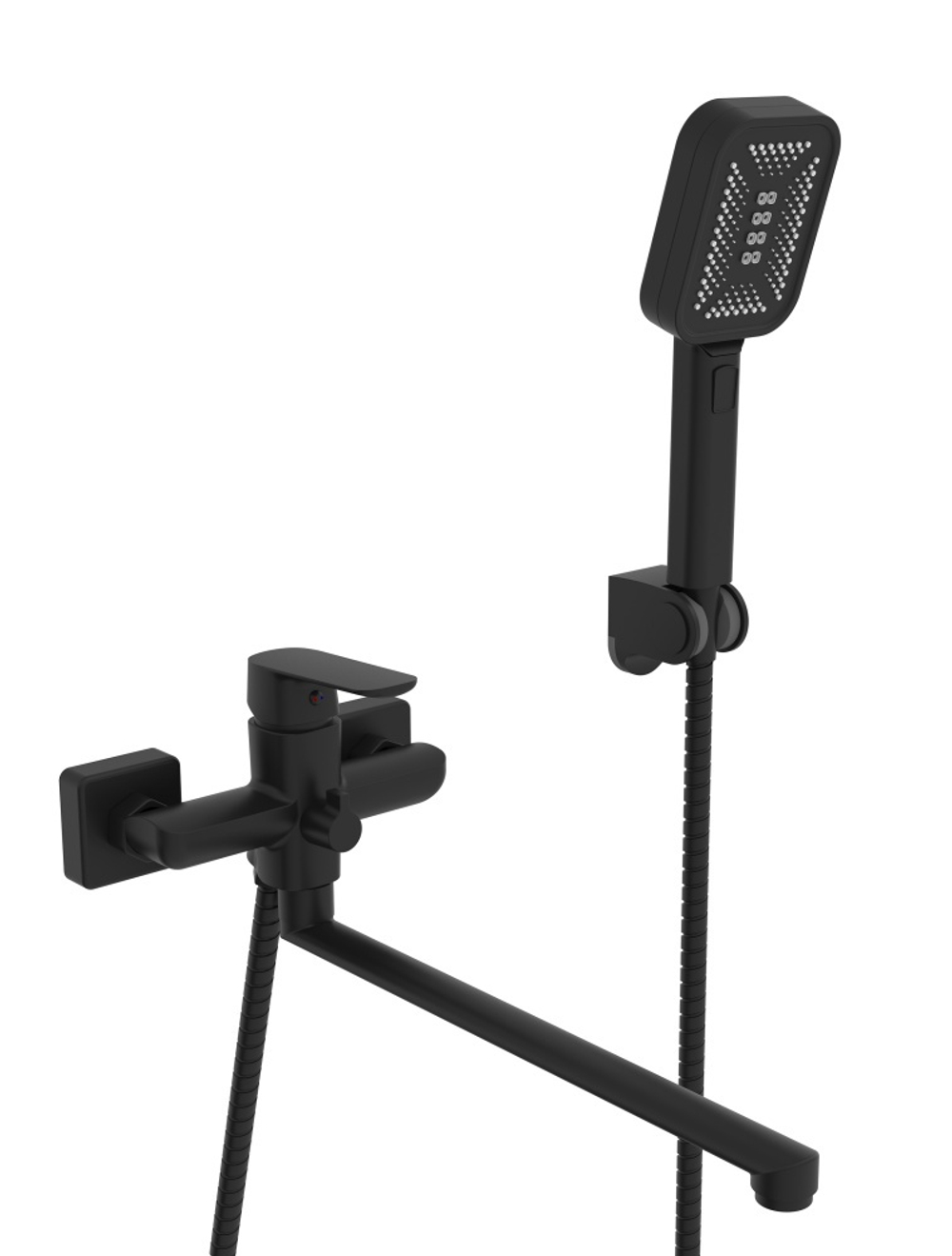 073542-C Смеситель од. для ванны дл. (ЧЕРНЫЙ) ViEiR (10/1шт)