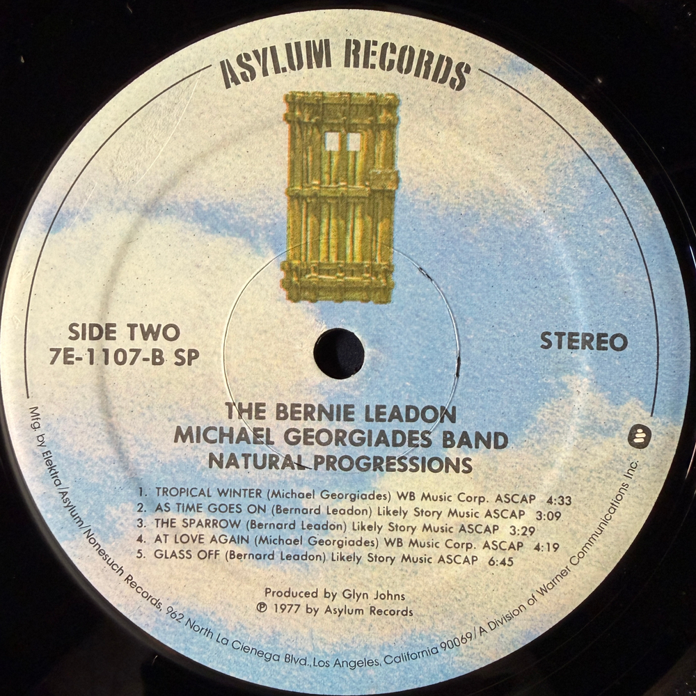 The Bernie Leadon-Michael Georgiades Band ‎– Natural Progressions (США 1977г.)Т