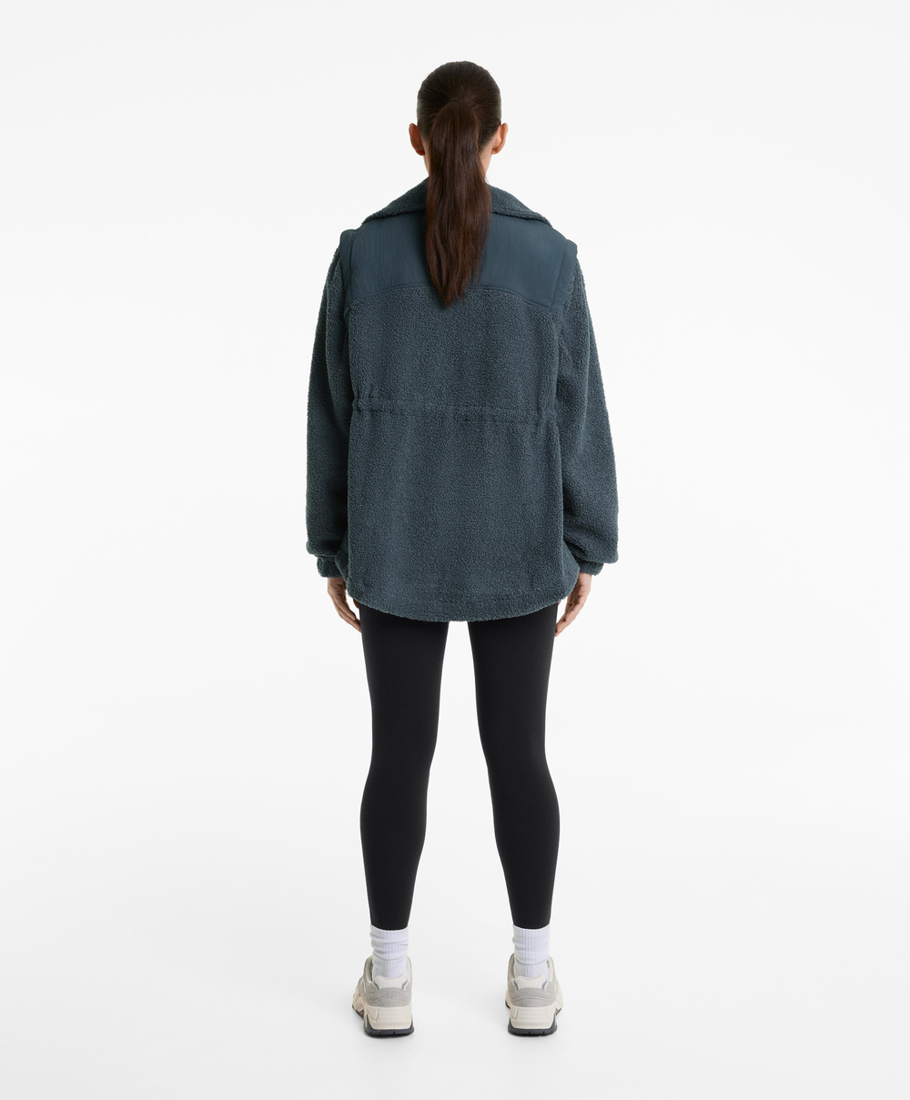 OYSHO Теплые легинсы длиной до щиколотки с высокой посадкой, черный