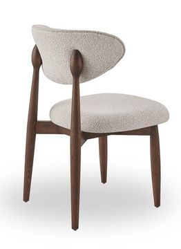 Стул TS-4 / бежевый /цвет темный орех/ массив ясеня