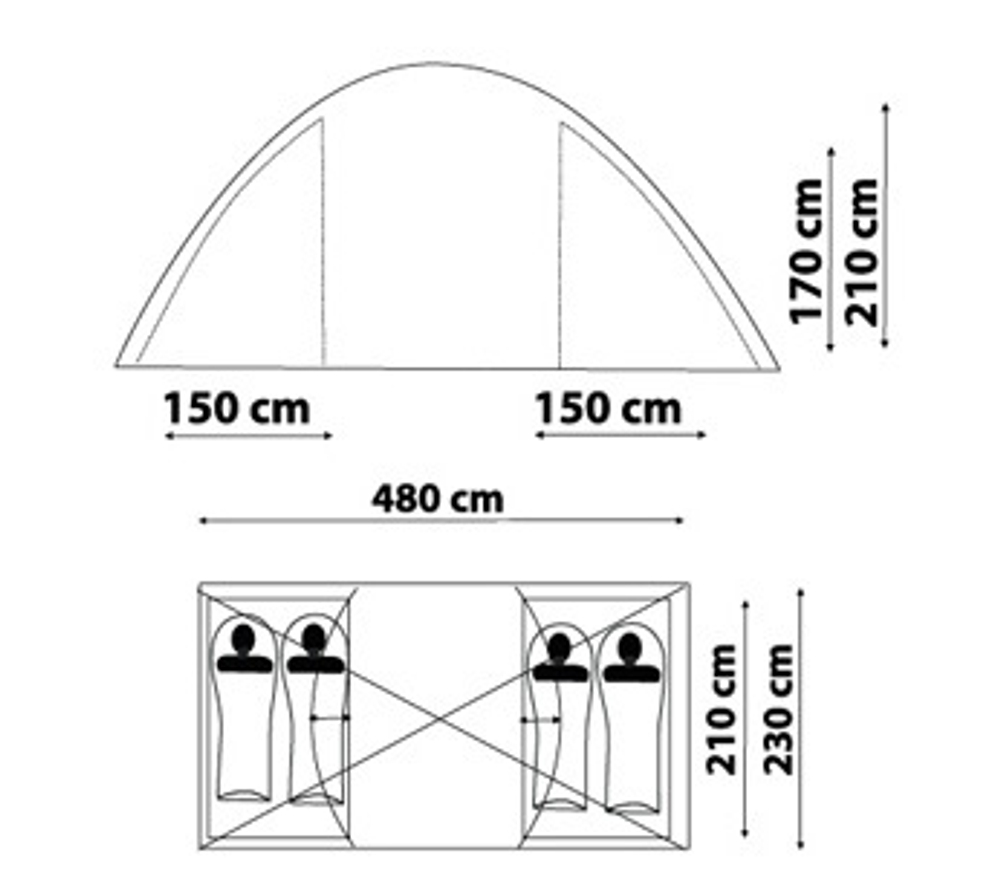 Палатка CANADIAN CAMPER SANA 4