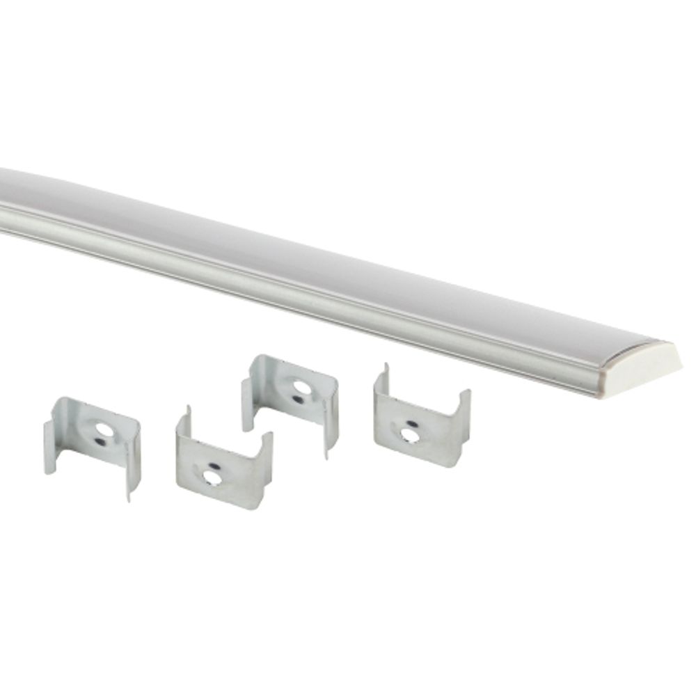 Комплект с гибким накладным анодированным профилем ЭРА 1506G 15х6,5мм 2м CAB291