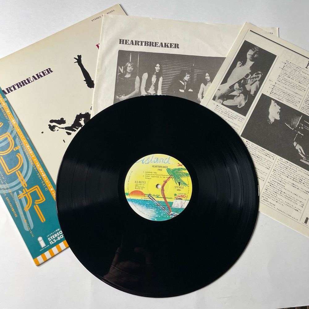 Винтажная виниловая пластинка LP Free Heartbreaker (Japan 1975) (Obi) Muddy Water