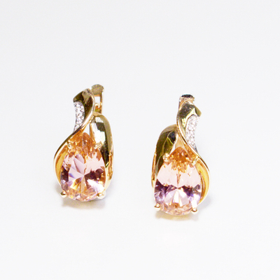 Серьги с розовым Ситалом