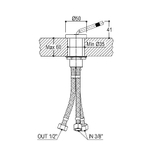 Дизайнерский смеситель Ritmonio Diametrotrentacinque E0BA0106CRL