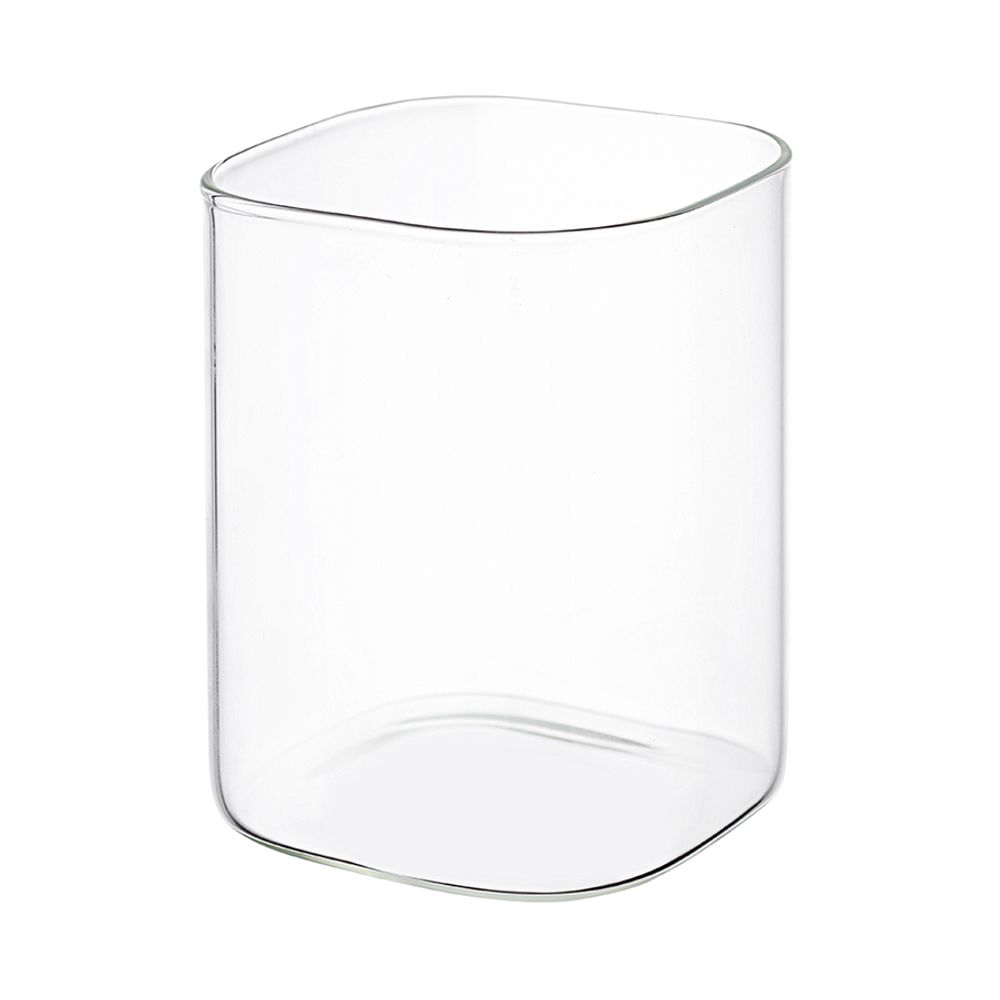 Банка для хранения квадратная Vacuum Glass, 1 л, светло-серая