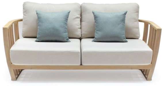 Комплект уличной мебели Woodland из массива эвкалипта, диван, 2 кресла, столик