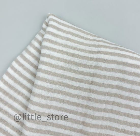 Пеленка муслиновая, Бежевая полоска