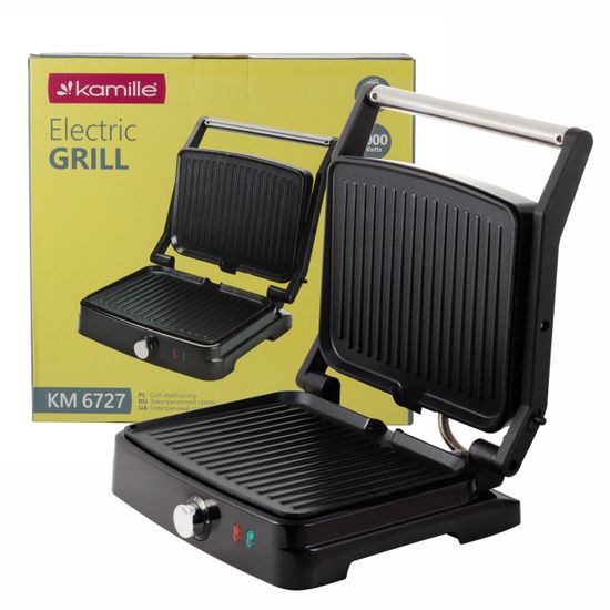 Гриль электрический контактный Kamille KM 6727 с антипригарным покрытием