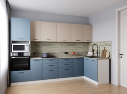 Кухонный гарнитур угловой Fusion 3200х1400 (26 мм)