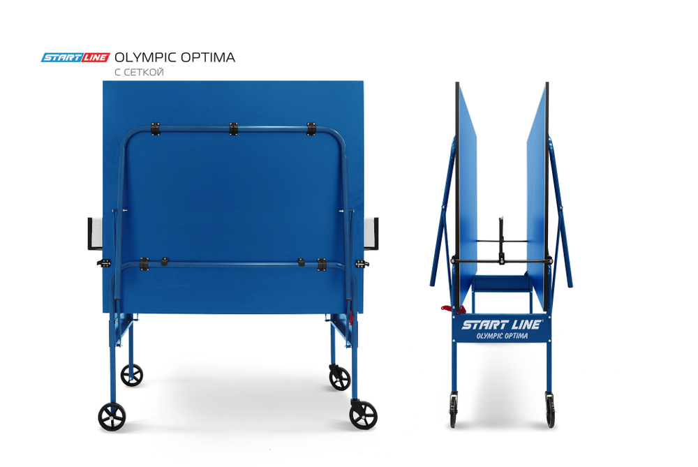 Стол теннисный Olympic Optima Синий с сеткой