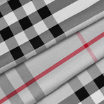 Комплект наволочек 50*70 см (2 шт.) SQUARE BURBERRY GREY, 100% хлопок