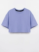 Футболка детская укороченная базовая