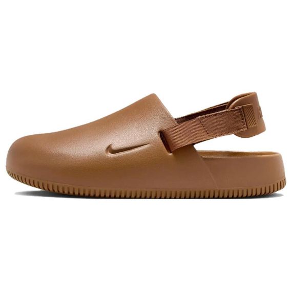 NIKE Calm Mule Домашние тапочки Свет Британский коричневый Мужские