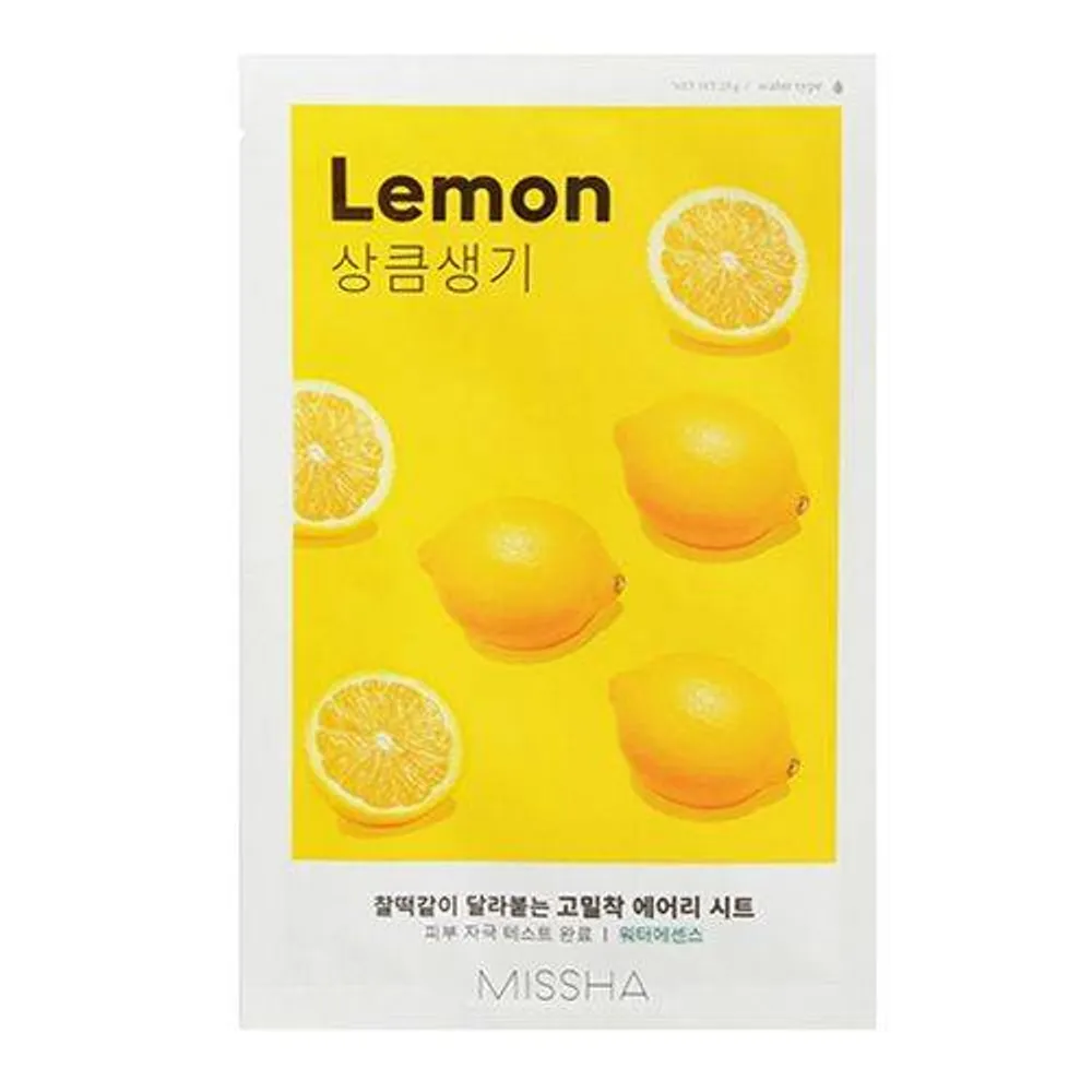 Тканевая маска с экстрактом лимона MISSHA Airy Fit Sheet Mask Lemon