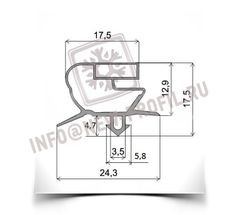 Уплотнительный профиль_018 (тип РН) для холодильного оборудования.