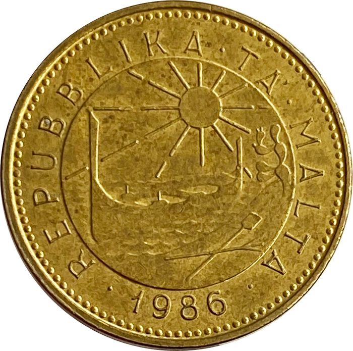 1 цент 1986 Мальта XF