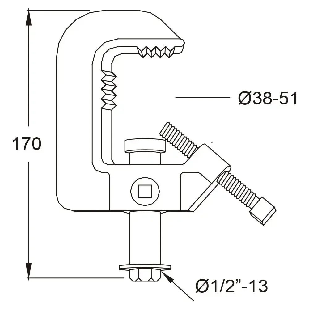 Зажим KUPO C-06 HEAVY DUTY CLAMP