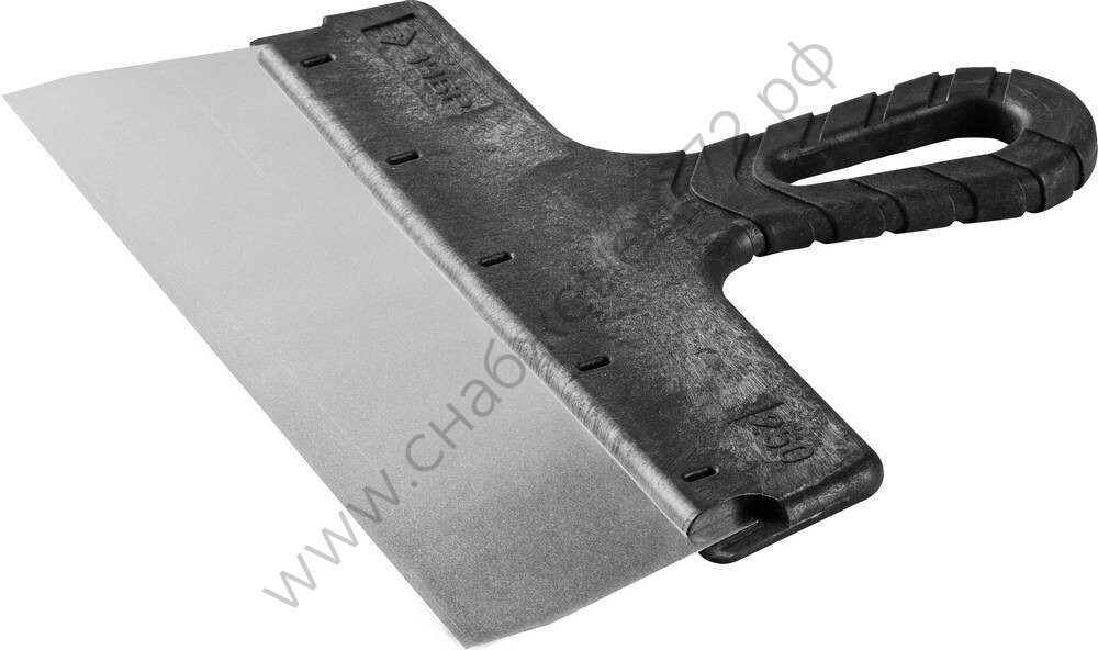 ЗУБР 250 мм, пластиковая ручка, нержавеющий, Фасадный шпатель, МАСТЕР (10077-25)