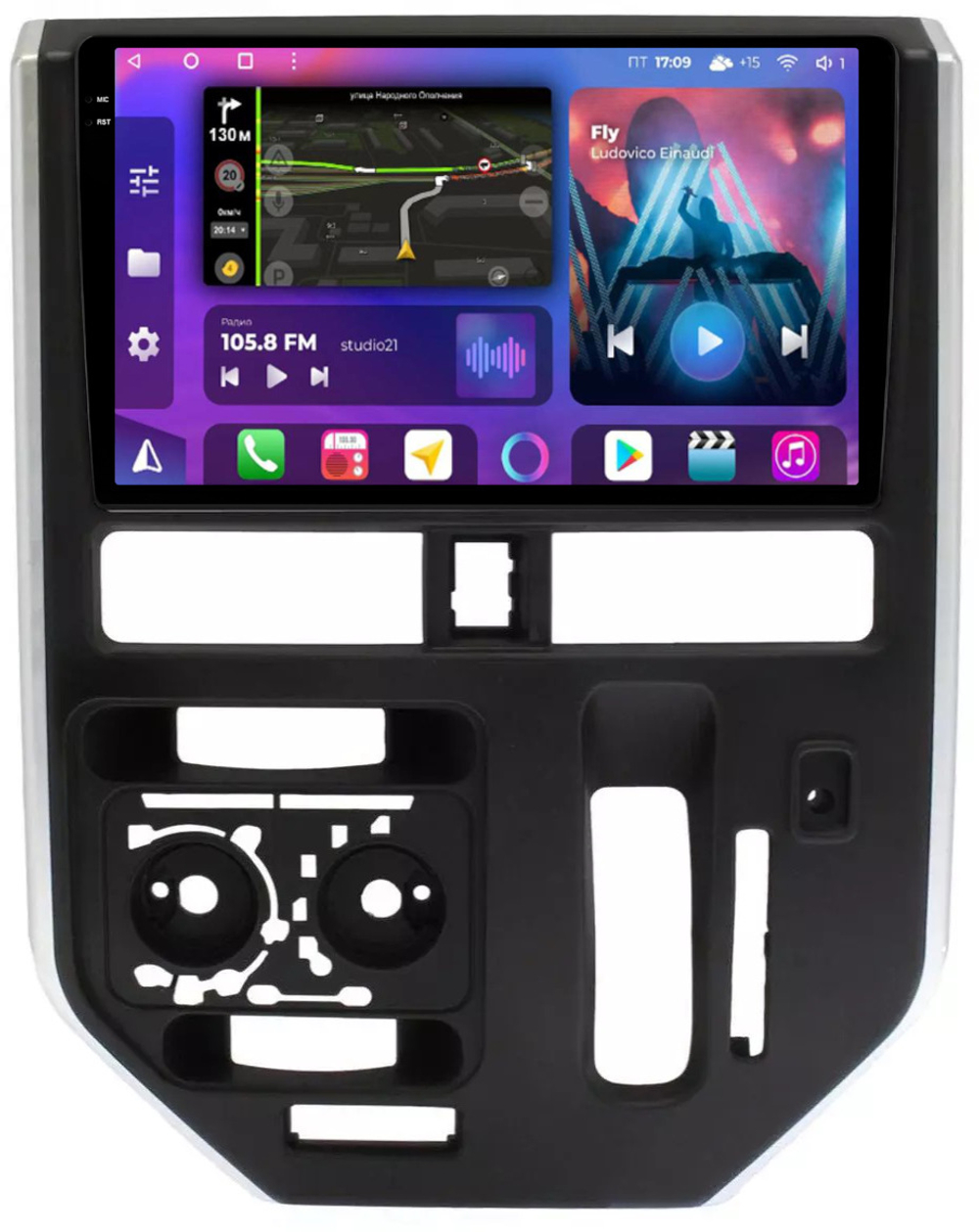 Магнитола для Toyota Tank, Roomy, Daihatsu Thor, Subaru Justy 2016-2020 (кондиционер) - FarCar BM10-2K-9559CON монитор 10.36" 2K QLED на Android 14, TS10, 4+32Гб, CarPlay, 4G SIM-слот