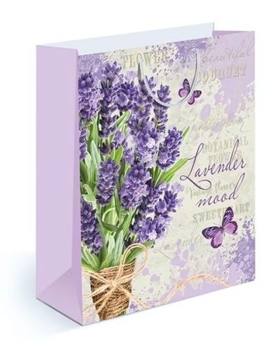 Пакет подарочный L 32,7*26*10см. "Лаванда" 15.11.01311