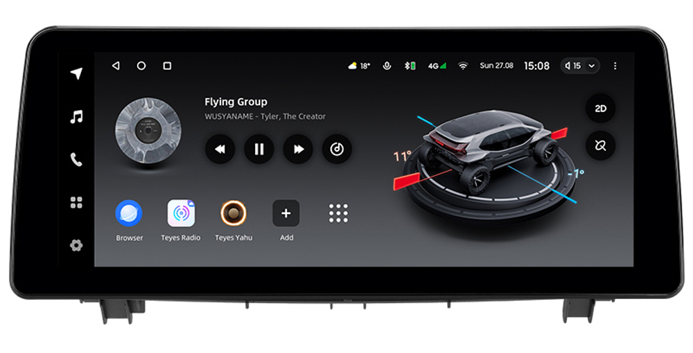 Магнитола BMW X1 (F48) 2015-2017 NBT - Teyes LUX ONE монитор 12.3" на Android 10, CarPlay, 4G SIM-слот, 6/128ГБ