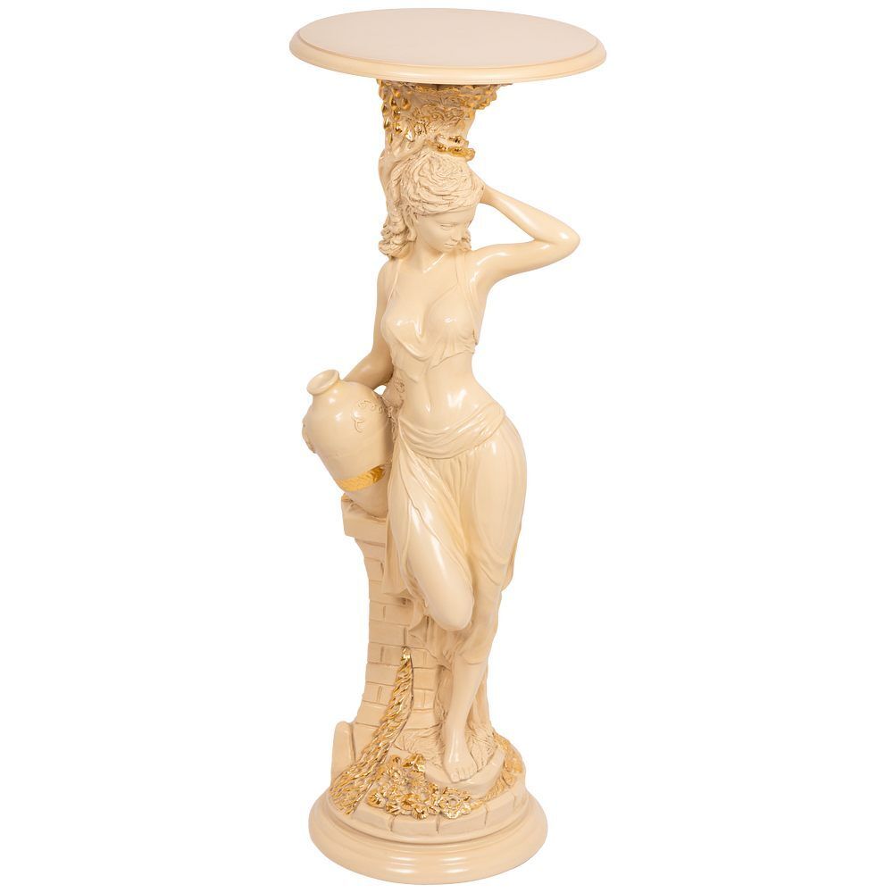 Подставка декоративная Девушка с кувшином Айвори