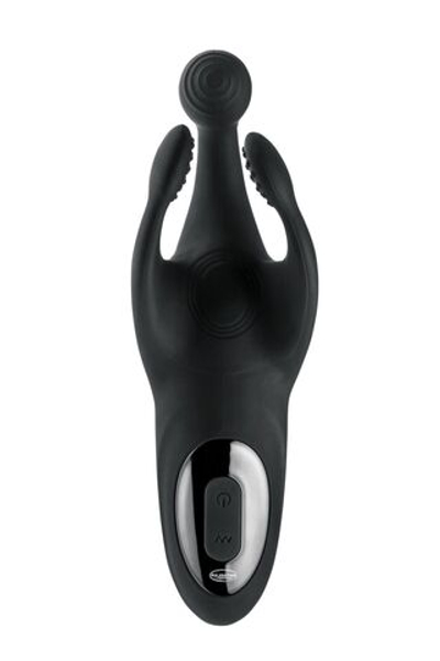 Многофункциональный стимулятор для мужчин Vibro Angel (Цвет: черный)