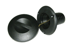 Горловина заливная для топлива, пластиковая, черная, под шланг 38 мм