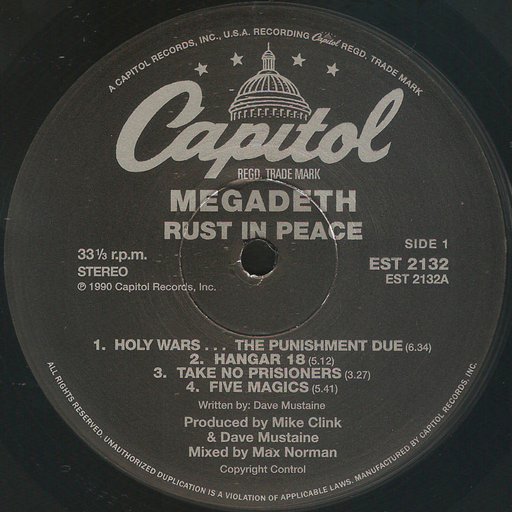 Megadeth / Rust In Peace (Limited Edition)(LP)