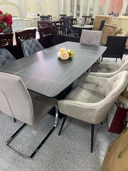 Стол Bari черная керамика