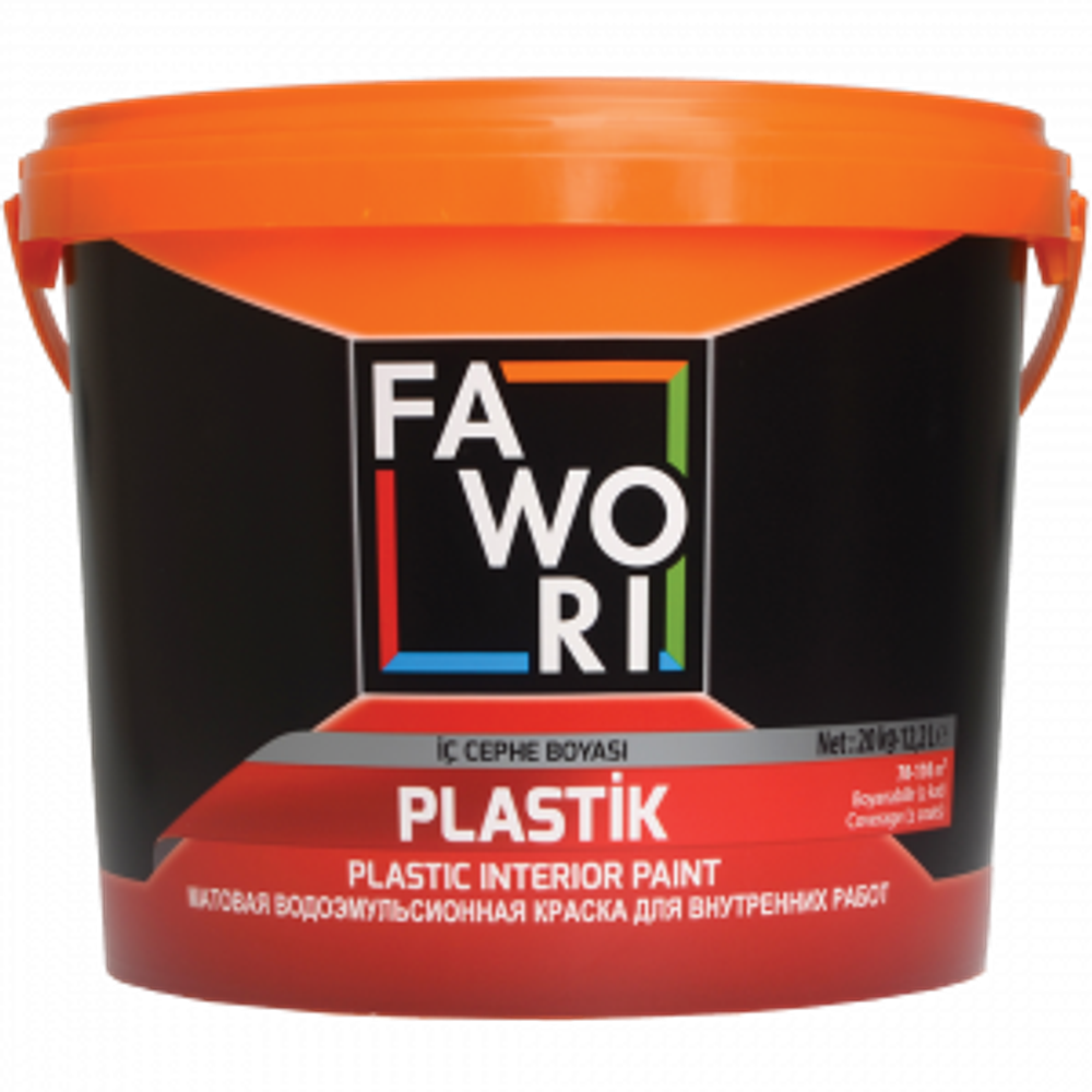КРАСКА FAWORI PLASTIK МАТОВАЯ ДЛЯ ВНУТР.РАБОТ (MIX 1) 3,5КГ
