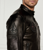 Кожаная куртка MOTOCICLISTA Aeronautica Militare - черный(PN954PL147)