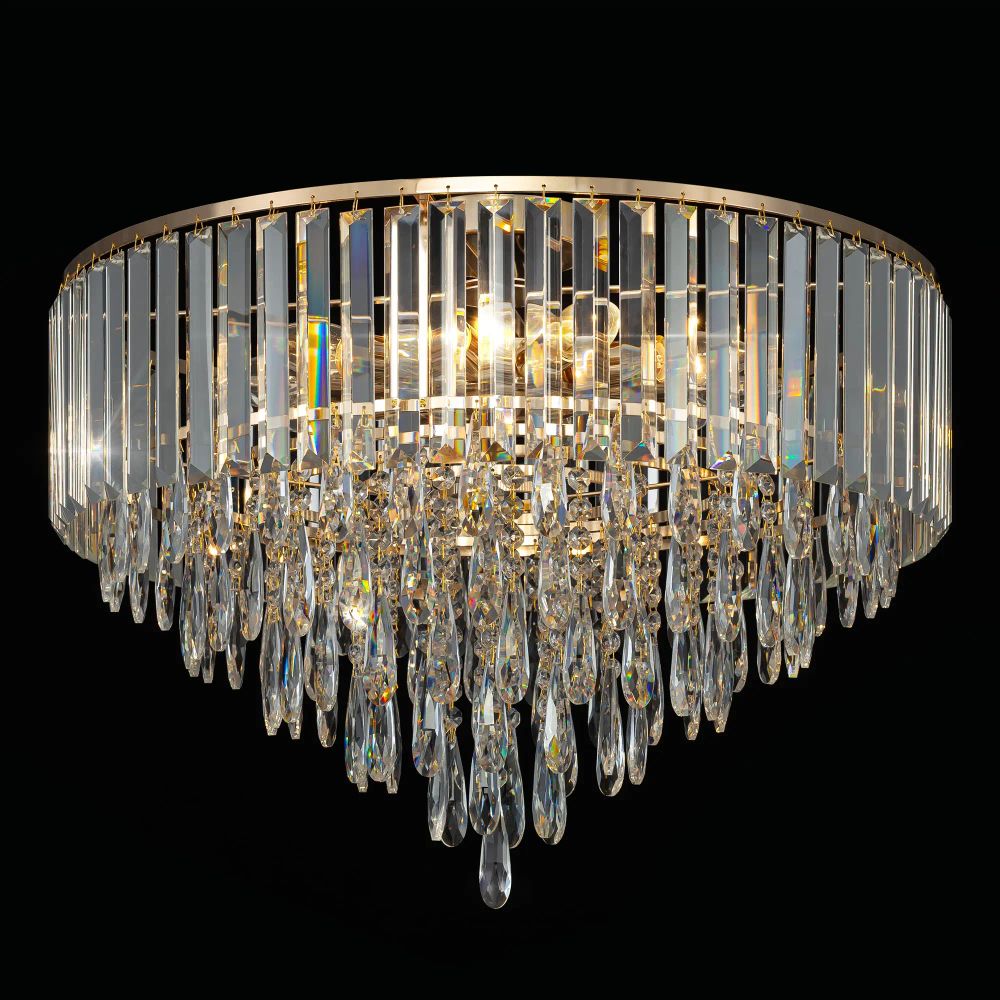 Citilux LEONNA CL320192 Люстра хрустальная Золото