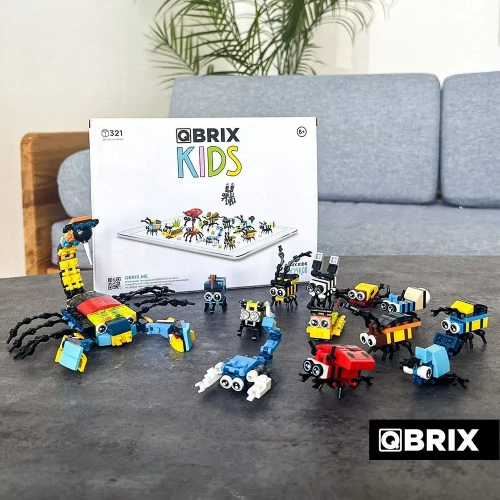 Конструктор QBRIX KIDS Мир жучков 321 деталь
