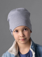 Шапка трикотажная однослойная (Серый) ЛАЙТ